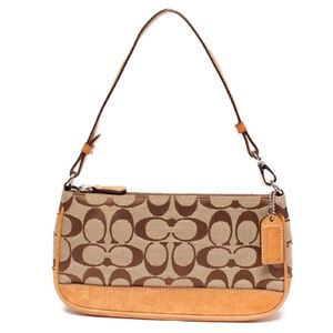 COACH H1J 6094 Hampton Signature Convertible Hobo Satchel Top Handle Wristlet